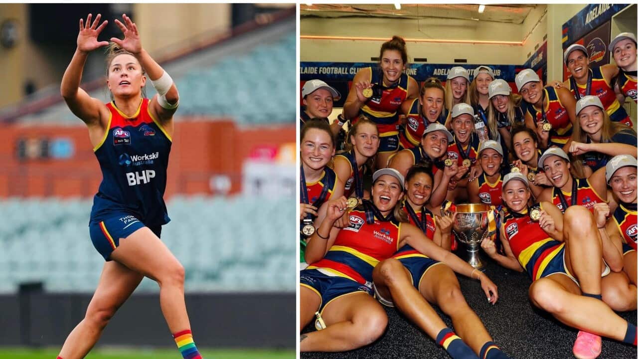 premiership, aflw, adelaide crows, footy, female athletes