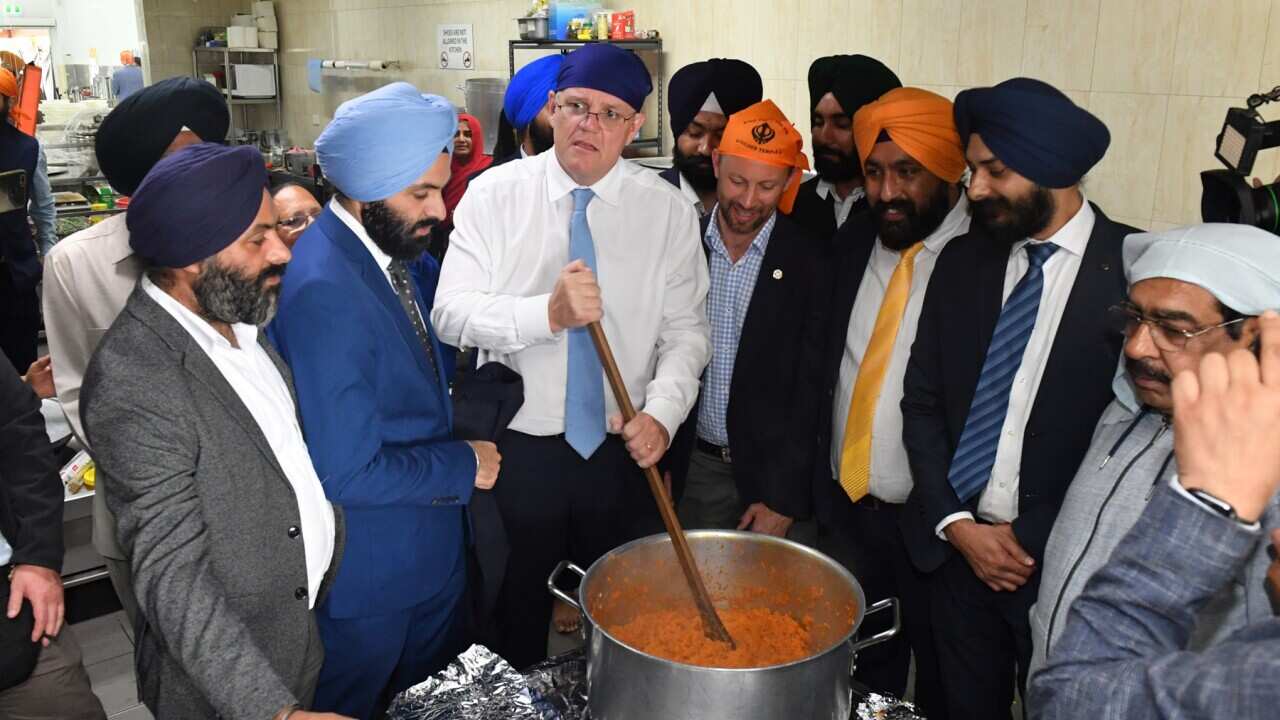 Prime Minister Scott Morrison at Perth Sikh Gurdwara