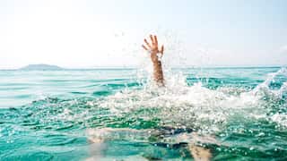 Drowning man