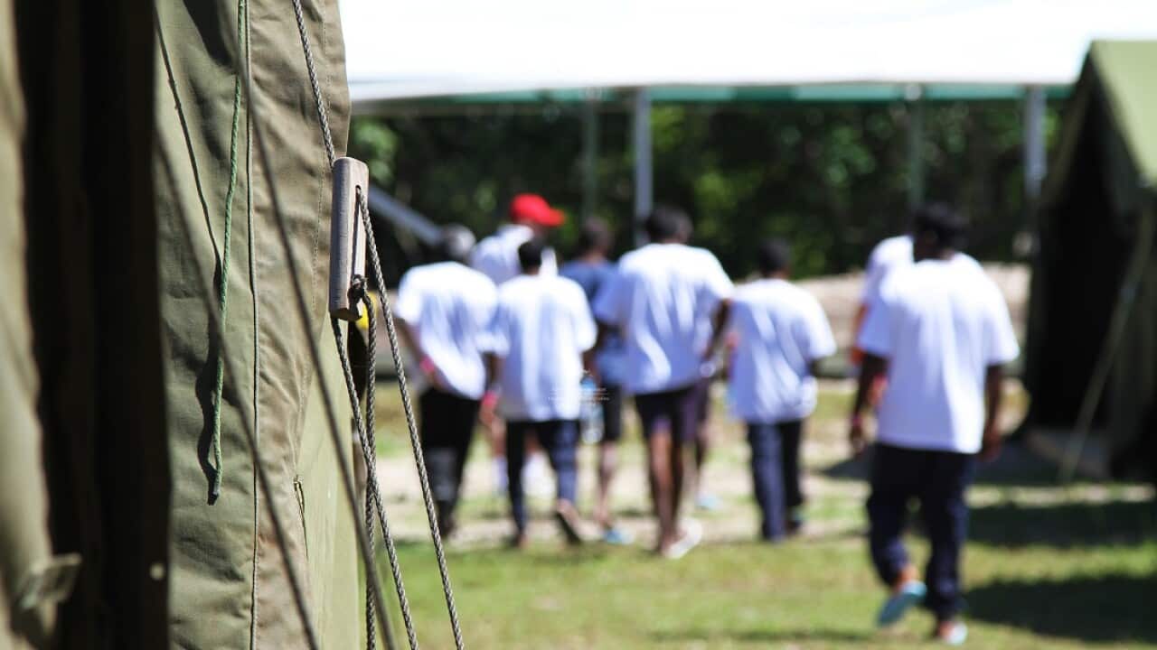 **STOCK** Supplied image of tent accommodation at the federal government's offshore detention centre in Nauru, Friday, Sept. 14, 2012. (AAP Image/Department of Immigration) NO ARCHIVING, EDITORIAL USE ONLY