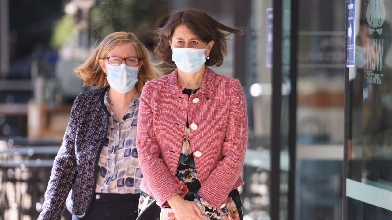 NSW premier Gladys Berejiklian and NSW Chief Medical Officer Dr Kerry Chant