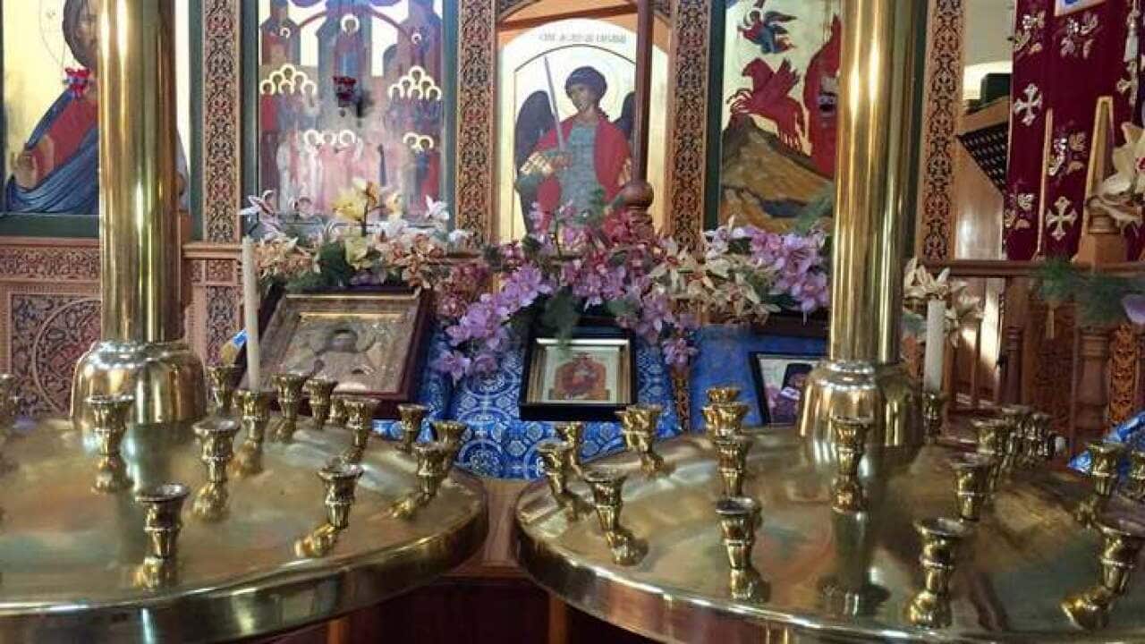 Inside the Holy Virgin Protection Cathedral, East Brunswick, Victoria