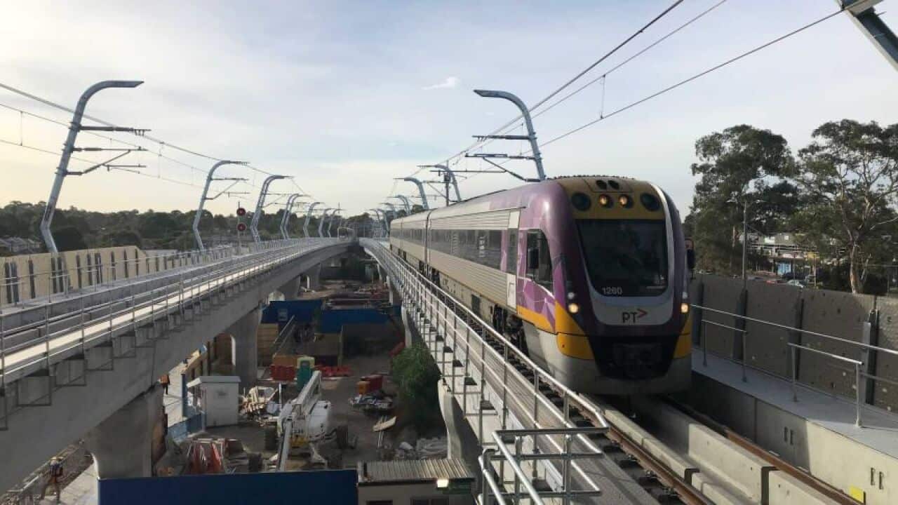 墨爾本機場鐵路採用架空路軌方案