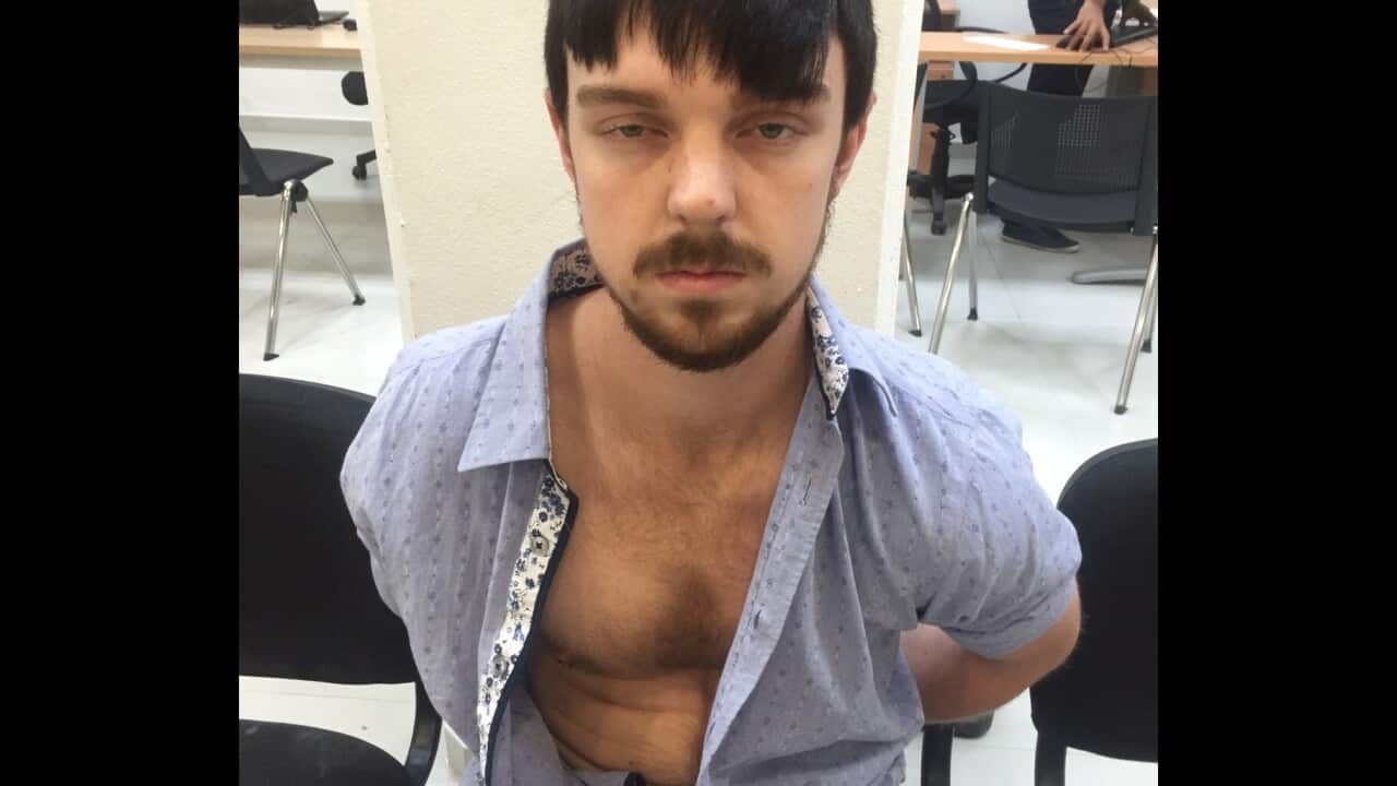 Ethan Couch after he was taken into custody in Puerto Vallarta, Mexico.
