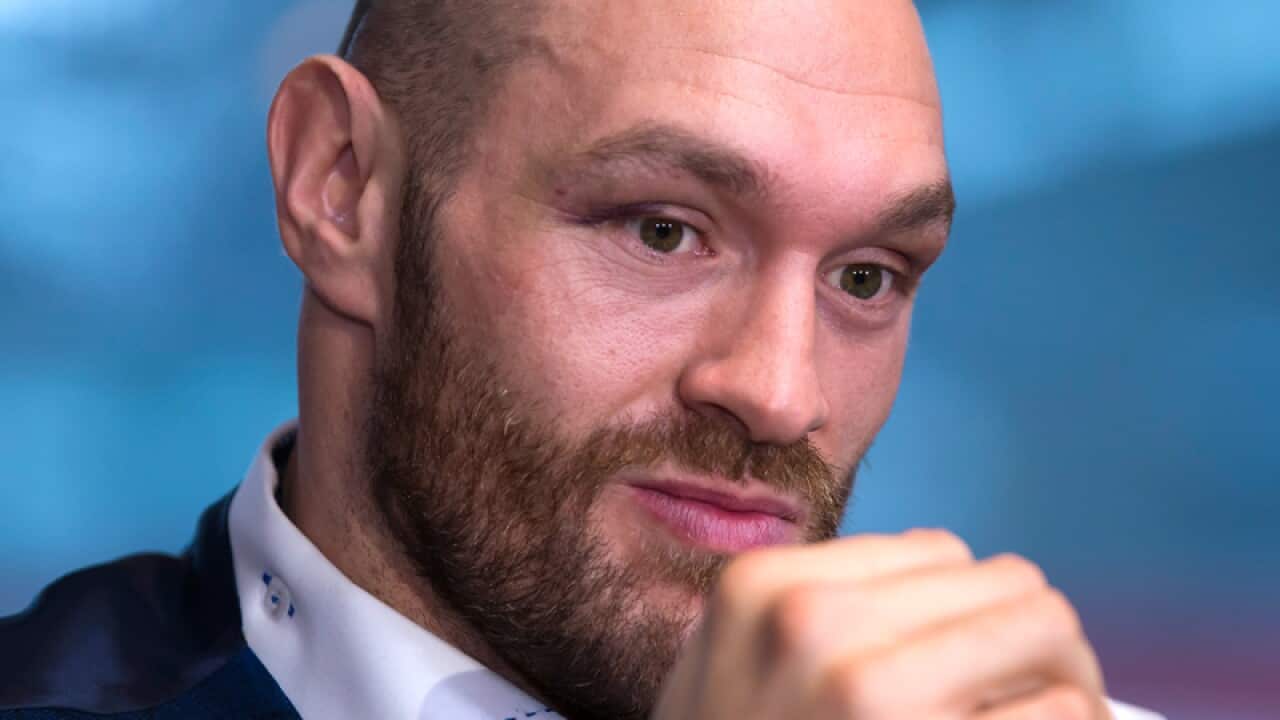 Heavyweight world boxing champion Tyson Fury