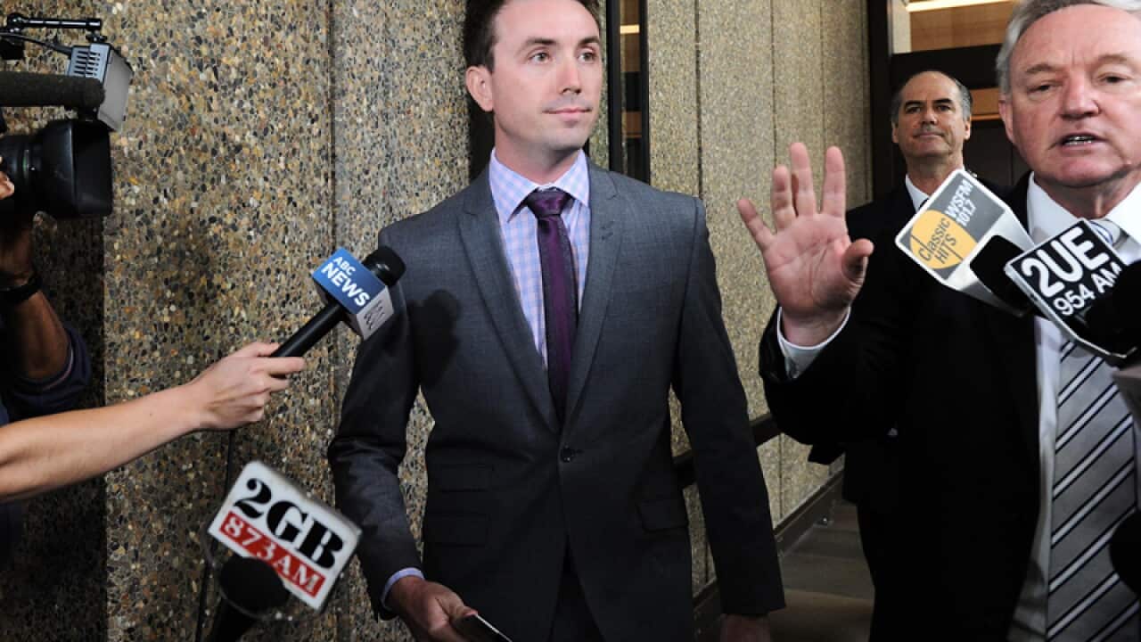 James Ashby leaves court in Sydney,