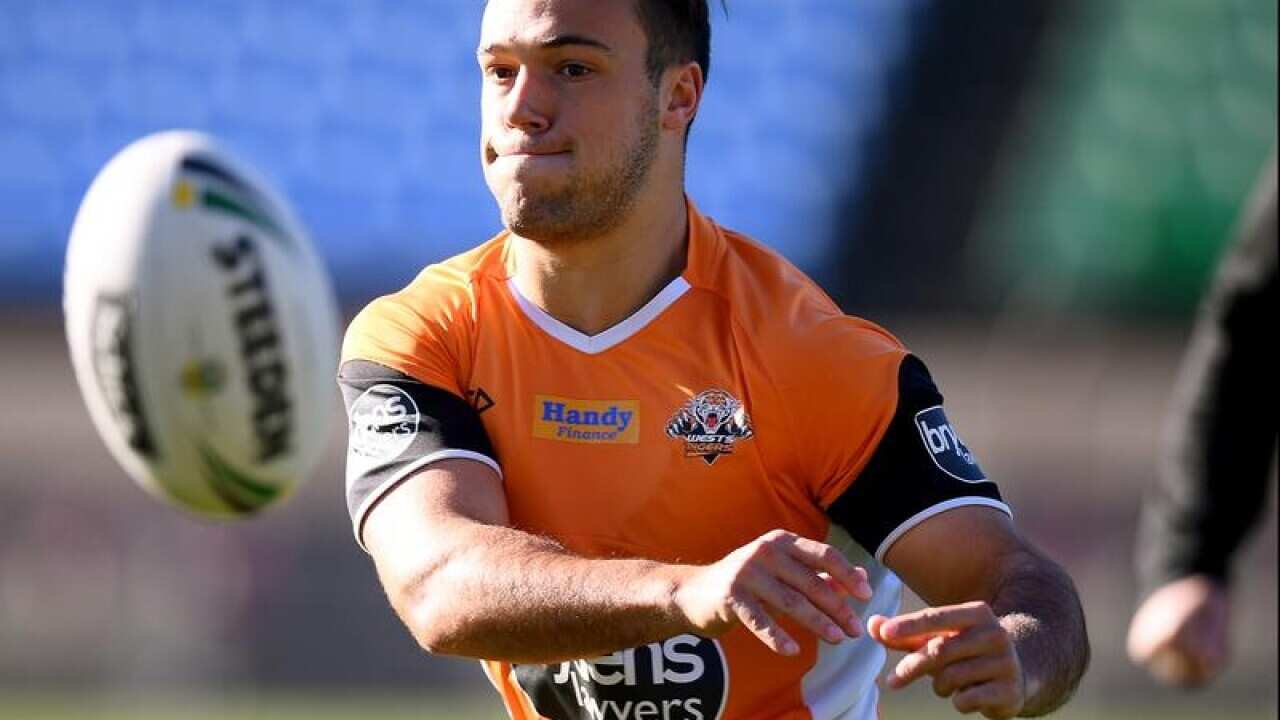 Wests Tigers player Luke Brooks