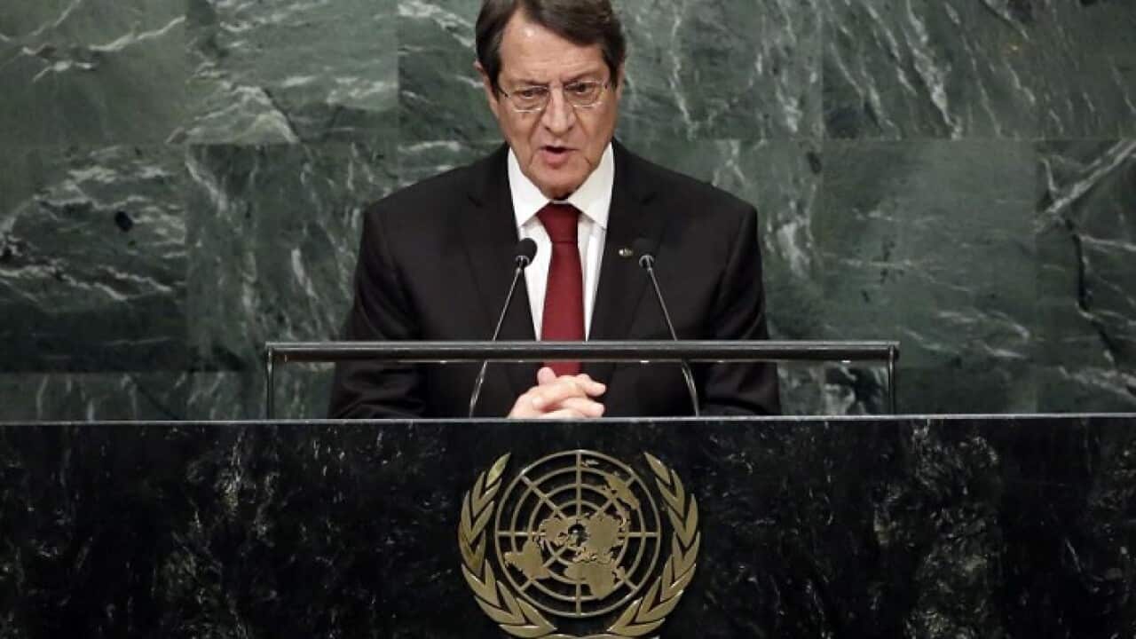The president of the Republic of Cyprus, Nicos Anastasiades.