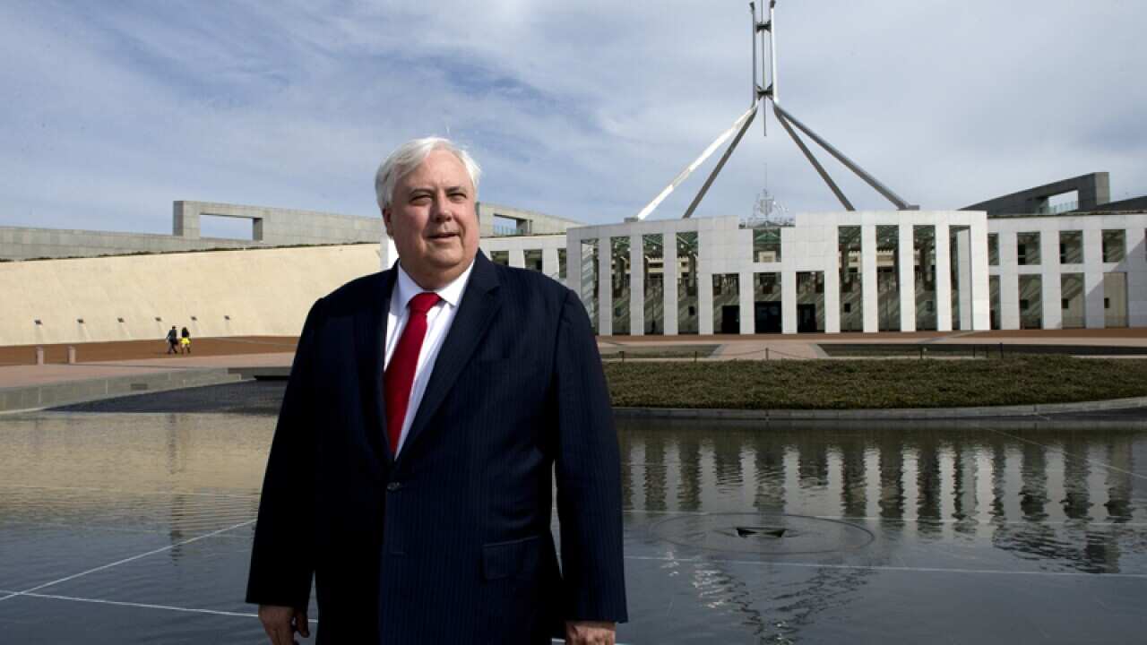 Clive Palmer during the election campaign