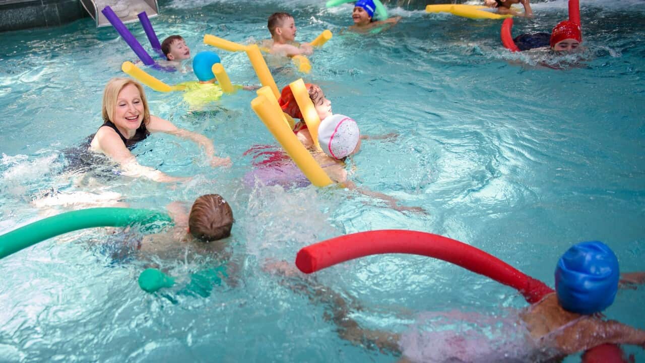 Swimming lessons have stopped due to the coronavirus pandemic