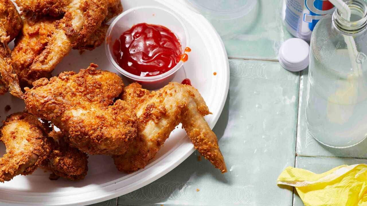 Ayam goreng belacan (Belacan fried chicken)