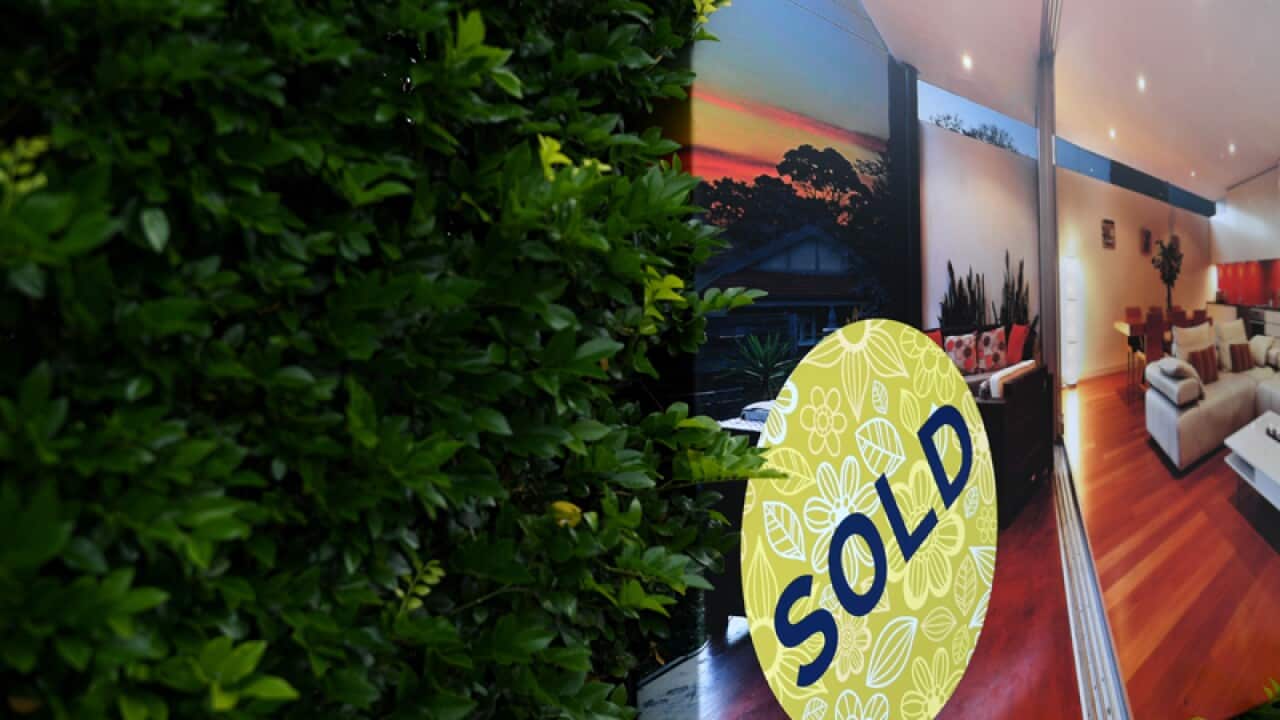 A sold sign on a property in Sydney