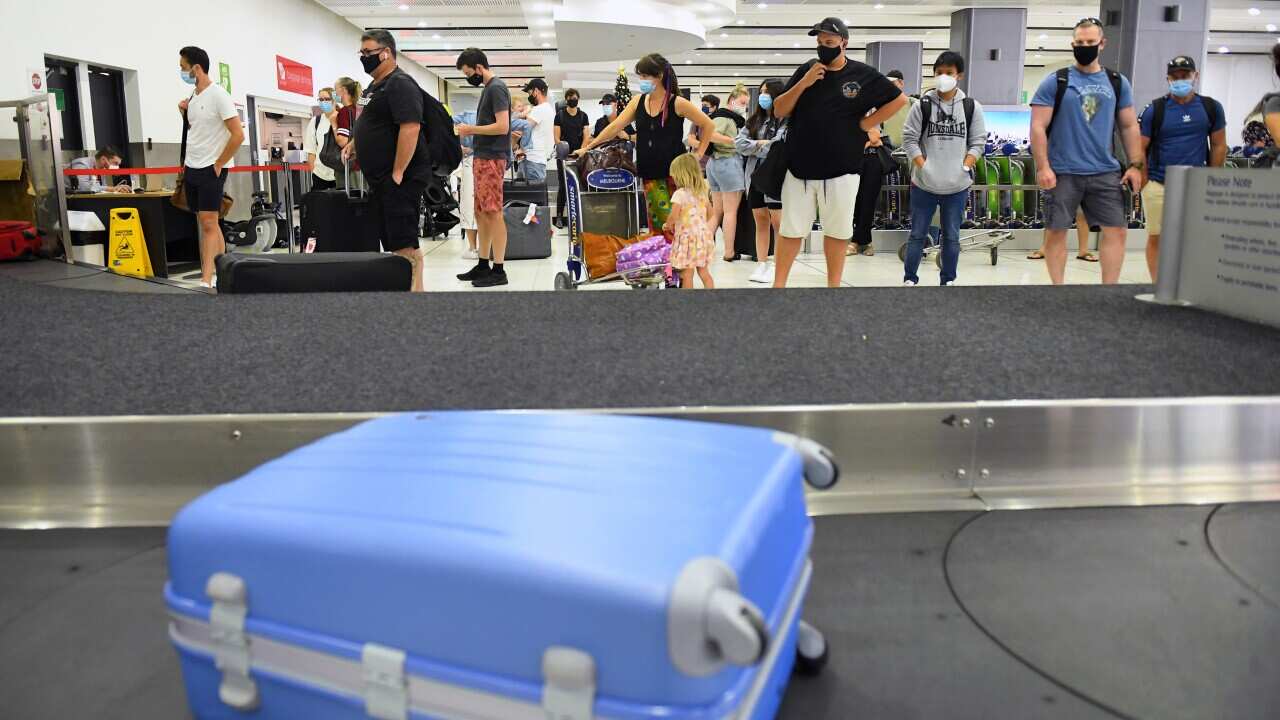 People at Tullamarine airport, Melbourne