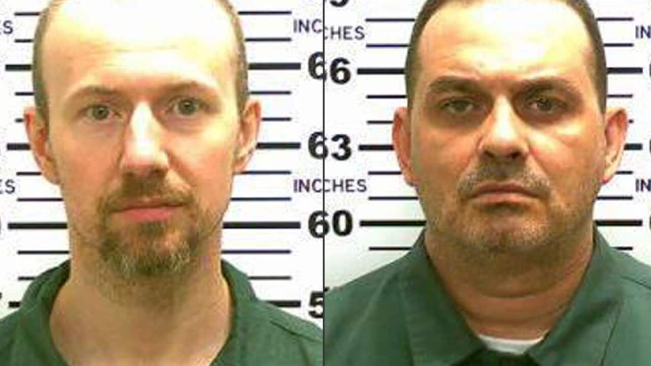 Inmates David Sweat, left, and Richard Matt