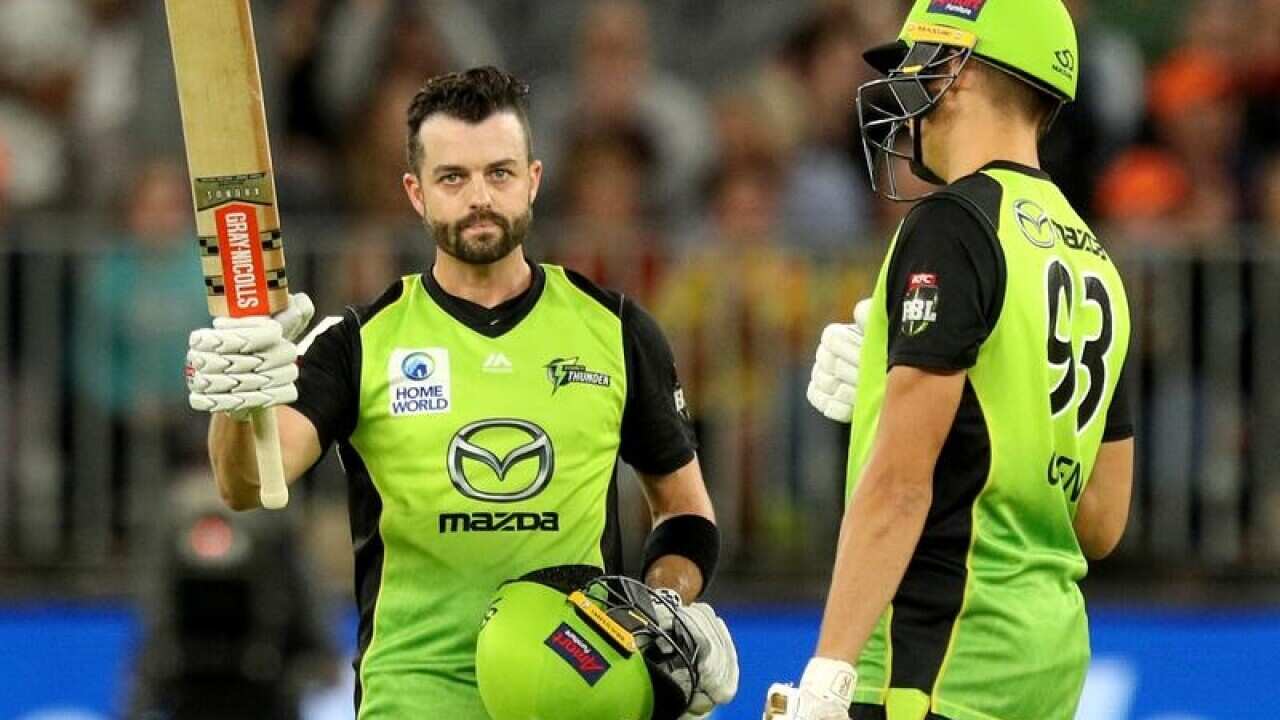 Callum Ferguson (left) of the Thunder.