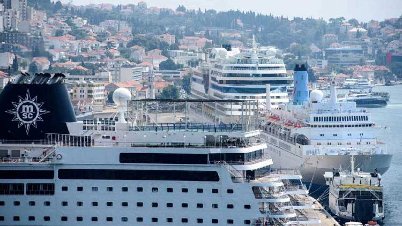 Cruise ships Dubrovnik Port Dubrovačka luka Dubrovnik