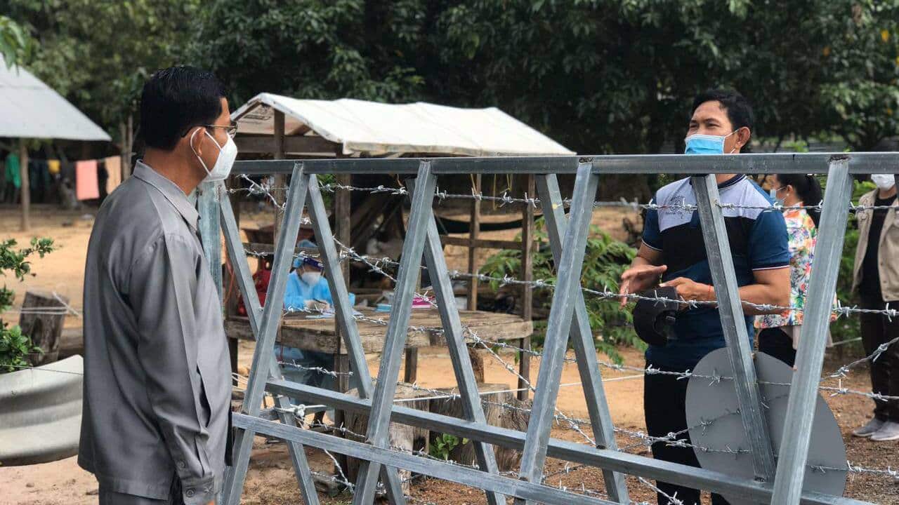 Covid-19 red zone lockdown in Cambodia