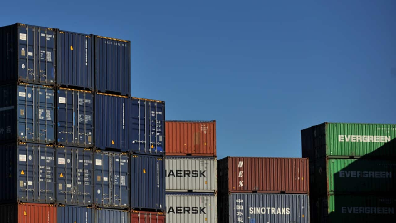 Shipping containers at Port Botany