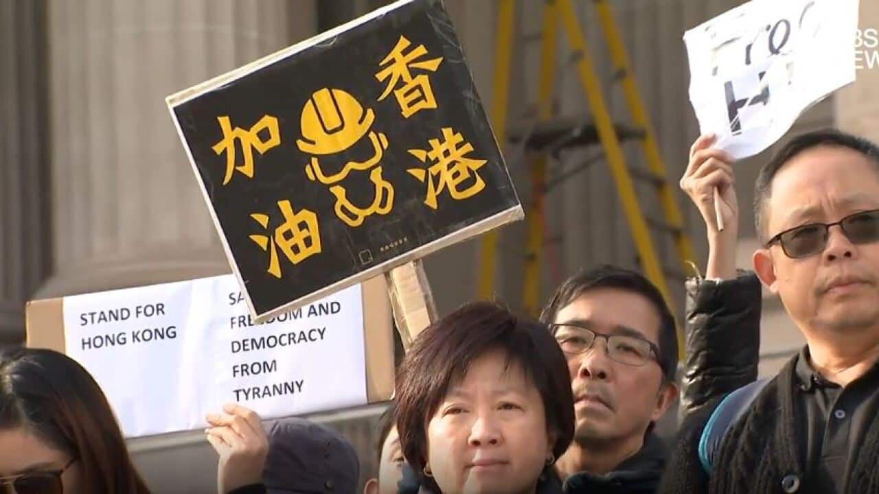 Australian protesters march in support of Hong Kong pro-democracy protesters