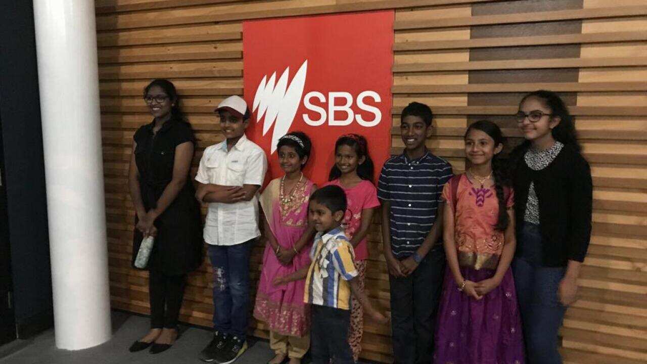 Students studying in Minto Tamil School