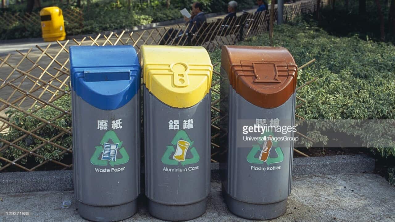 Rubbish bins in Shanghai