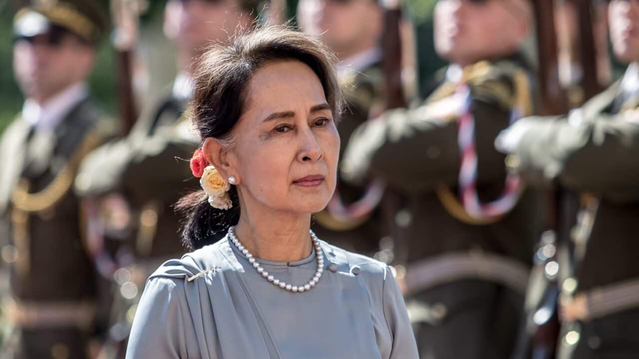 A file photo of Aung San Suu Kyi