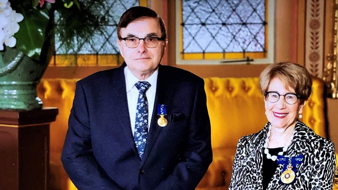 Furio Virant with NSW Governor Margaret Beazley