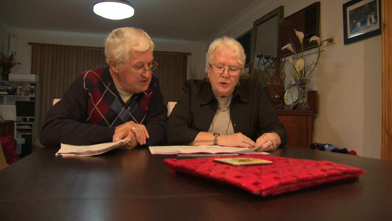 Pensioners Trevor Robey and Dennice Bargh.