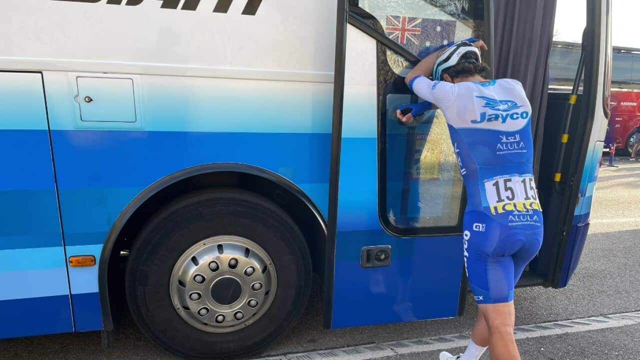 Michael Matthews after Stage 5 at Paris-Nice 2023