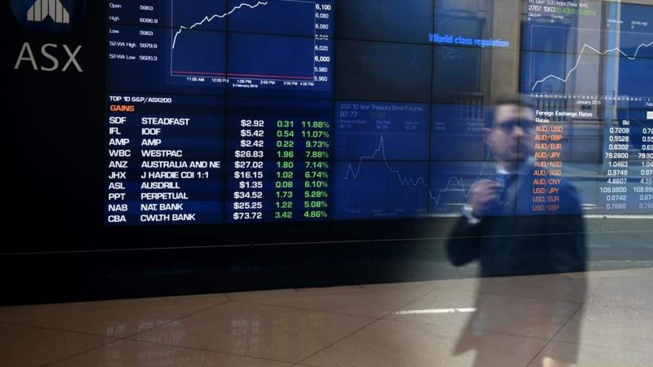 Information board at the ASX