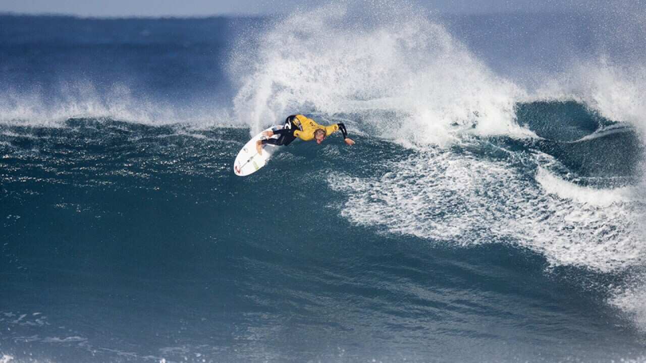 Owen Wright of Australia in action during the Margaret River Pro