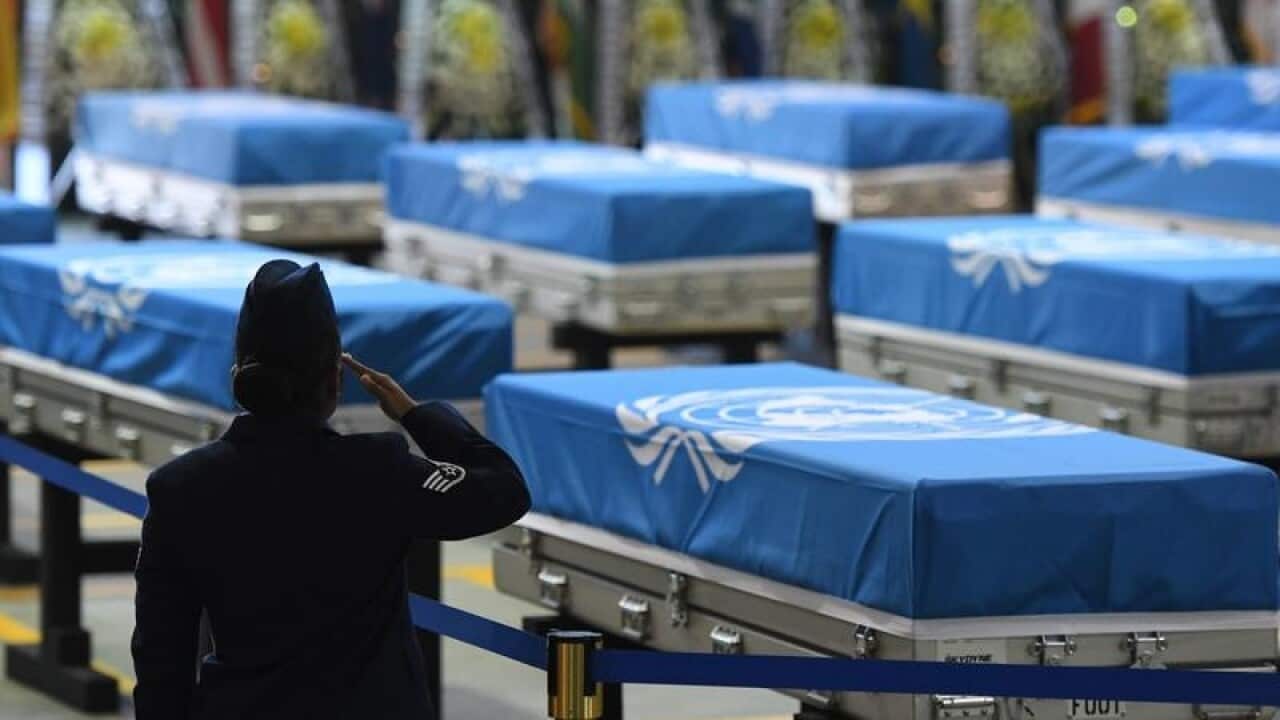 Following the ceremony at a US Air Force base in South Korea, the remains will be flown to Hawaii.