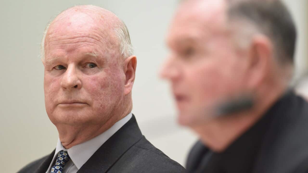 Alliance of Defence Service Organisations spokesman David Jamison (L)