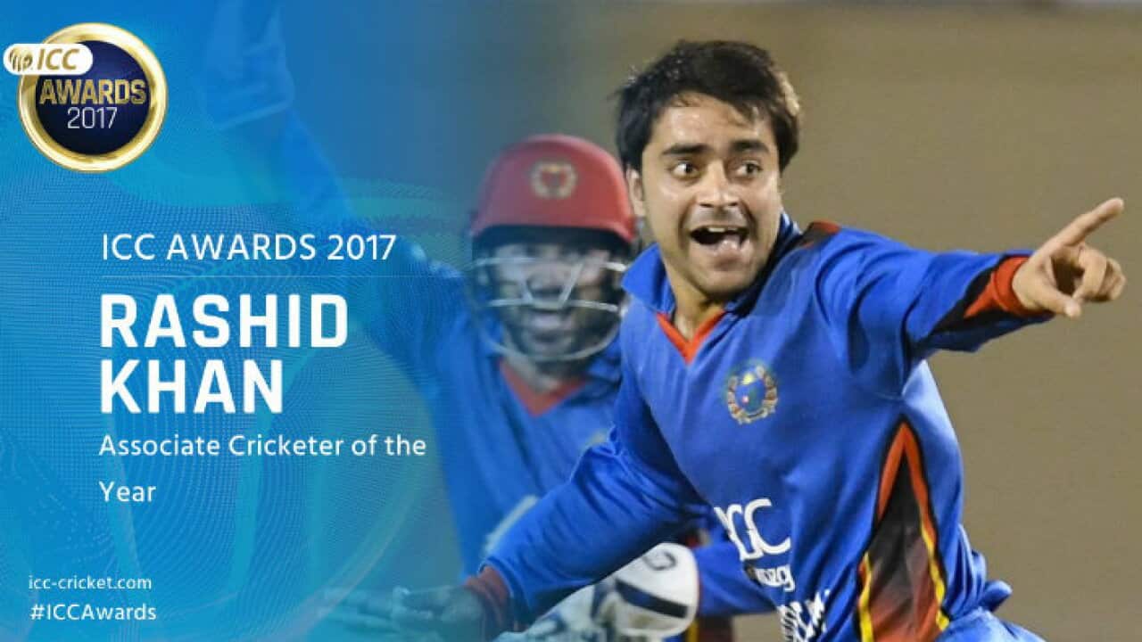 Rashid Khan won the associate cricketer of the year