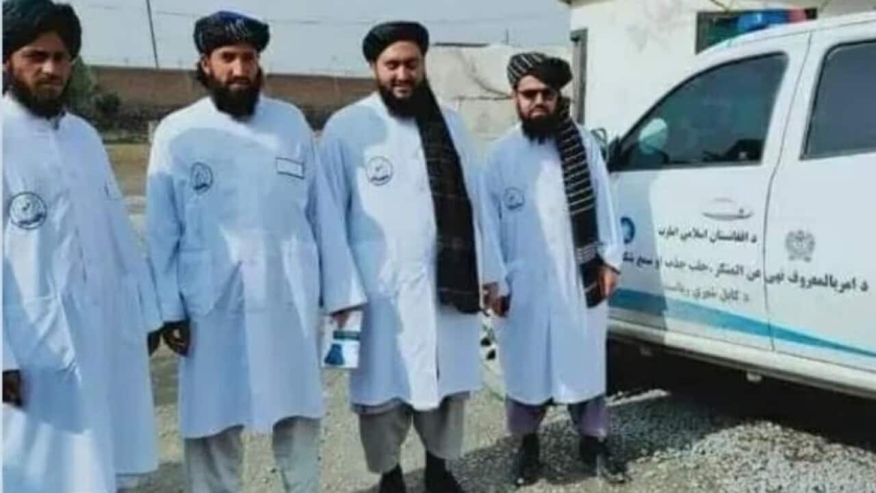 Anti-vice personnel of the Taliban regime