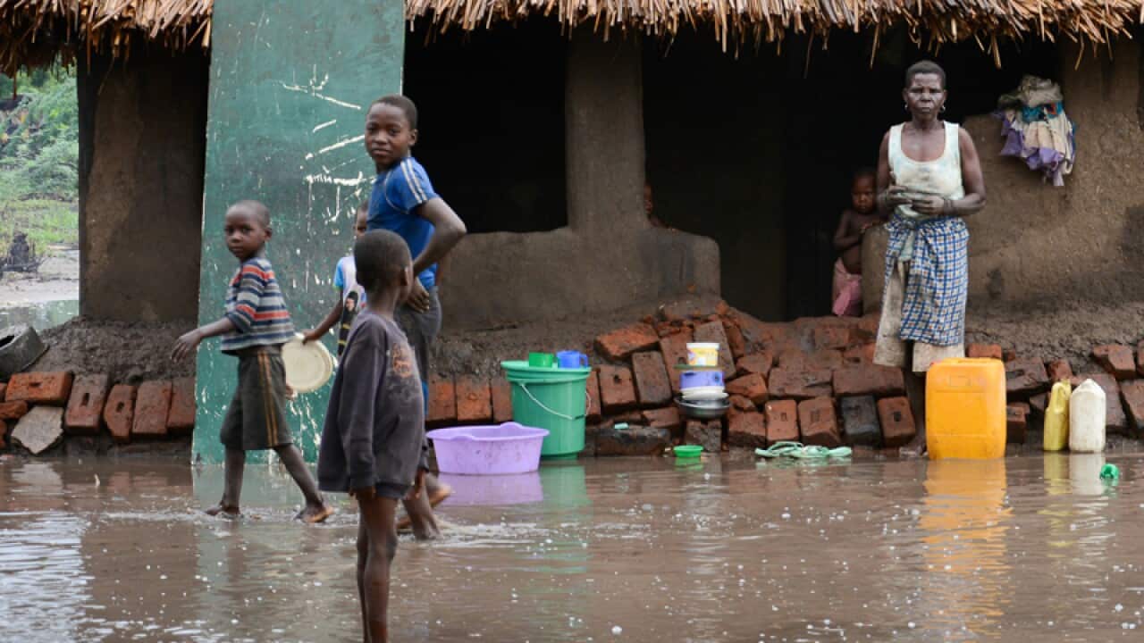 A family that survived flood waters
