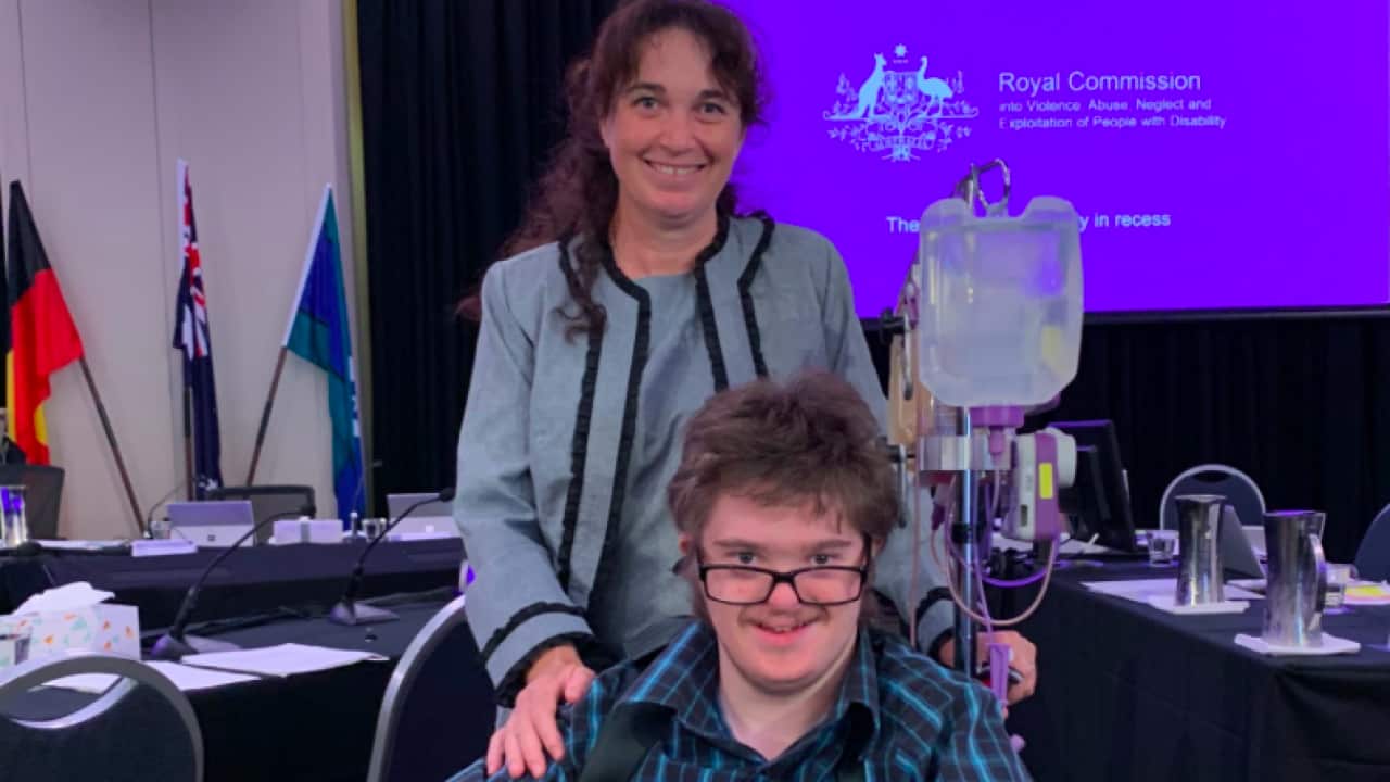 Toni Mitchell and her son Joshy