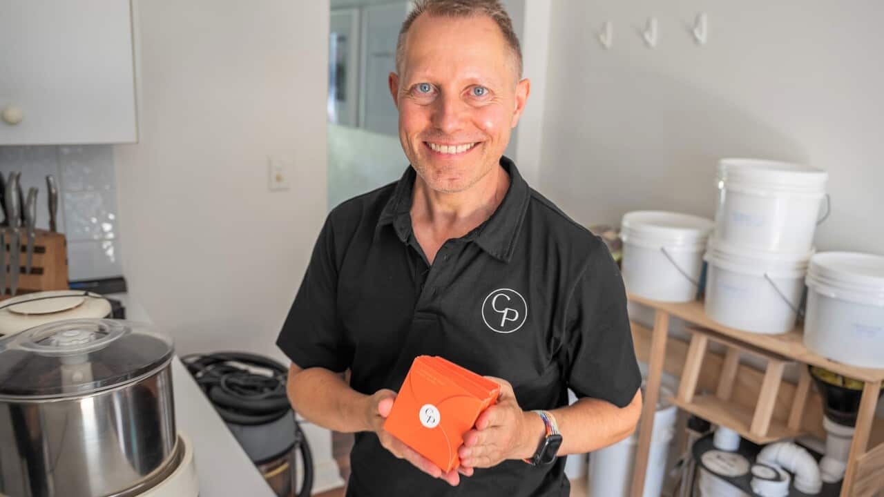 Philippe Smets at his chocolate workshop in Sydney. (SBS - Spencer Austad).jpg