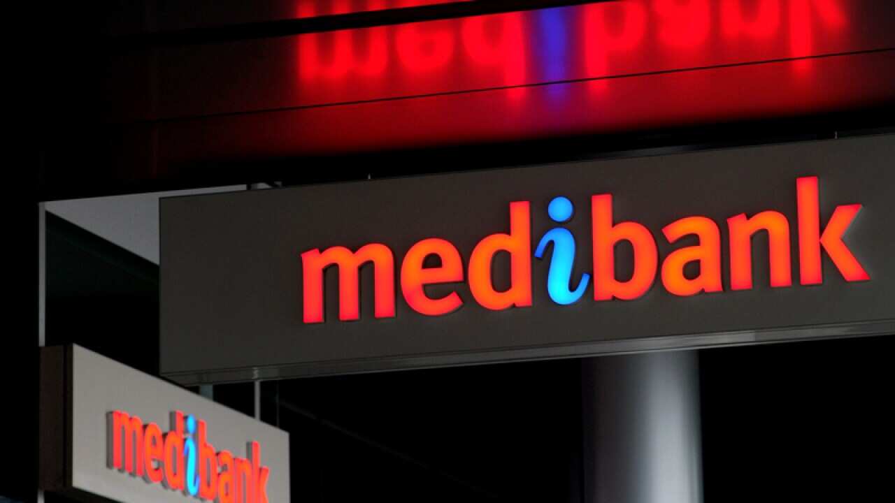 Medibank corporate signage in Melbourne