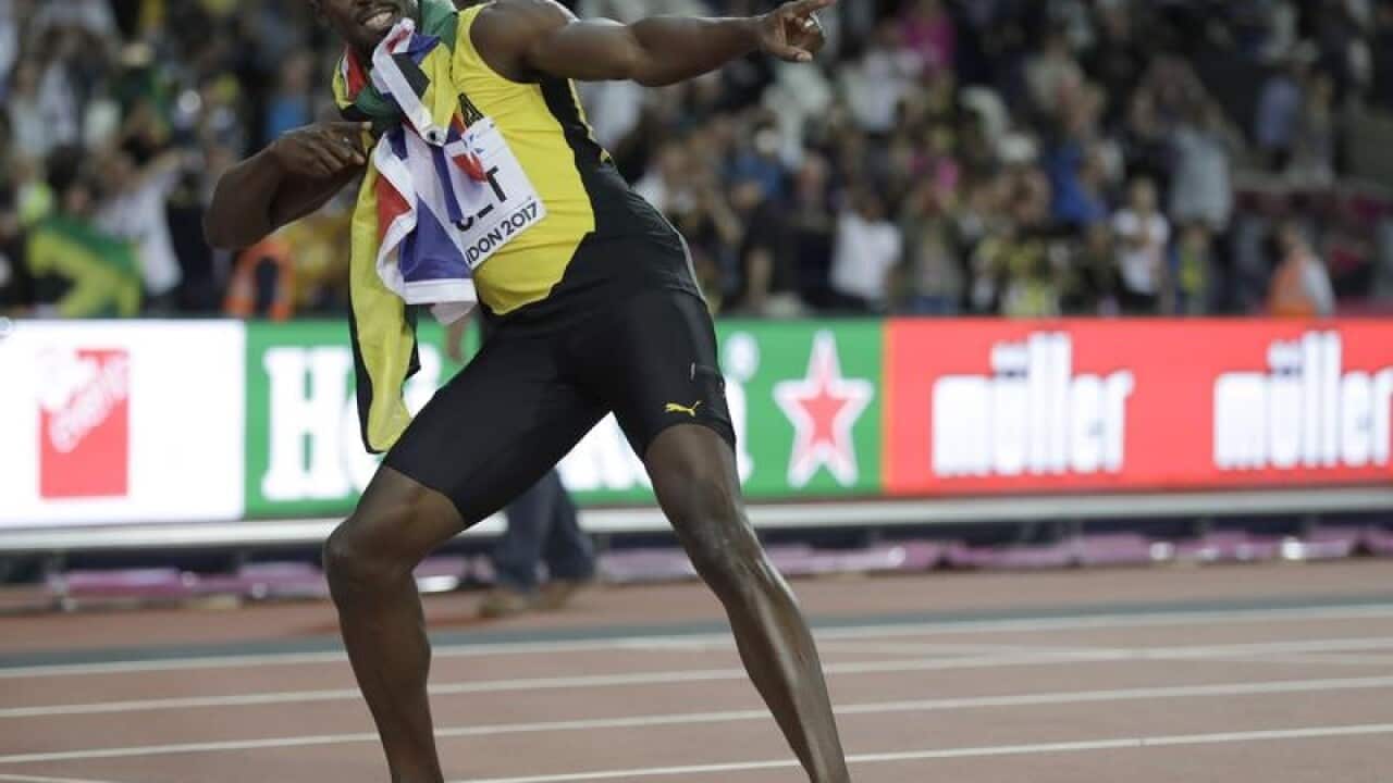 Jamaican sprinter Usain Bolt