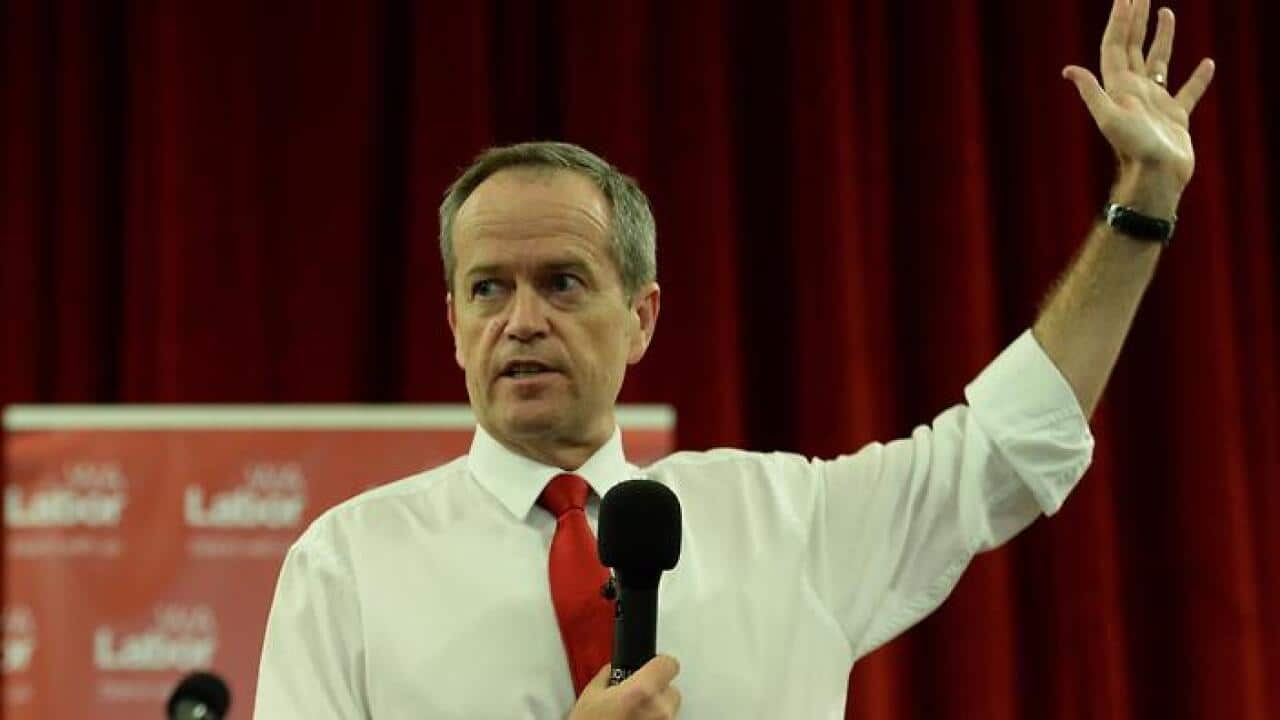 Leader of the Opposition Bill Shorten at a town hall meeting at Armadale