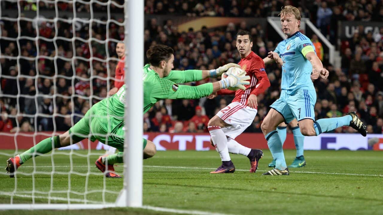 Brad Jones Manchester United Feyenoord UEFA Europa League