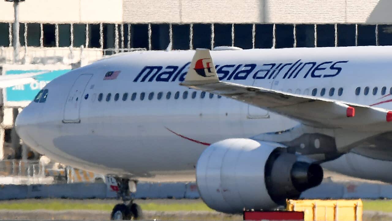 A plane on the tarmac.