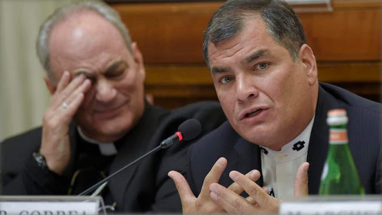 Presidente de Ecuador Rafael Correa