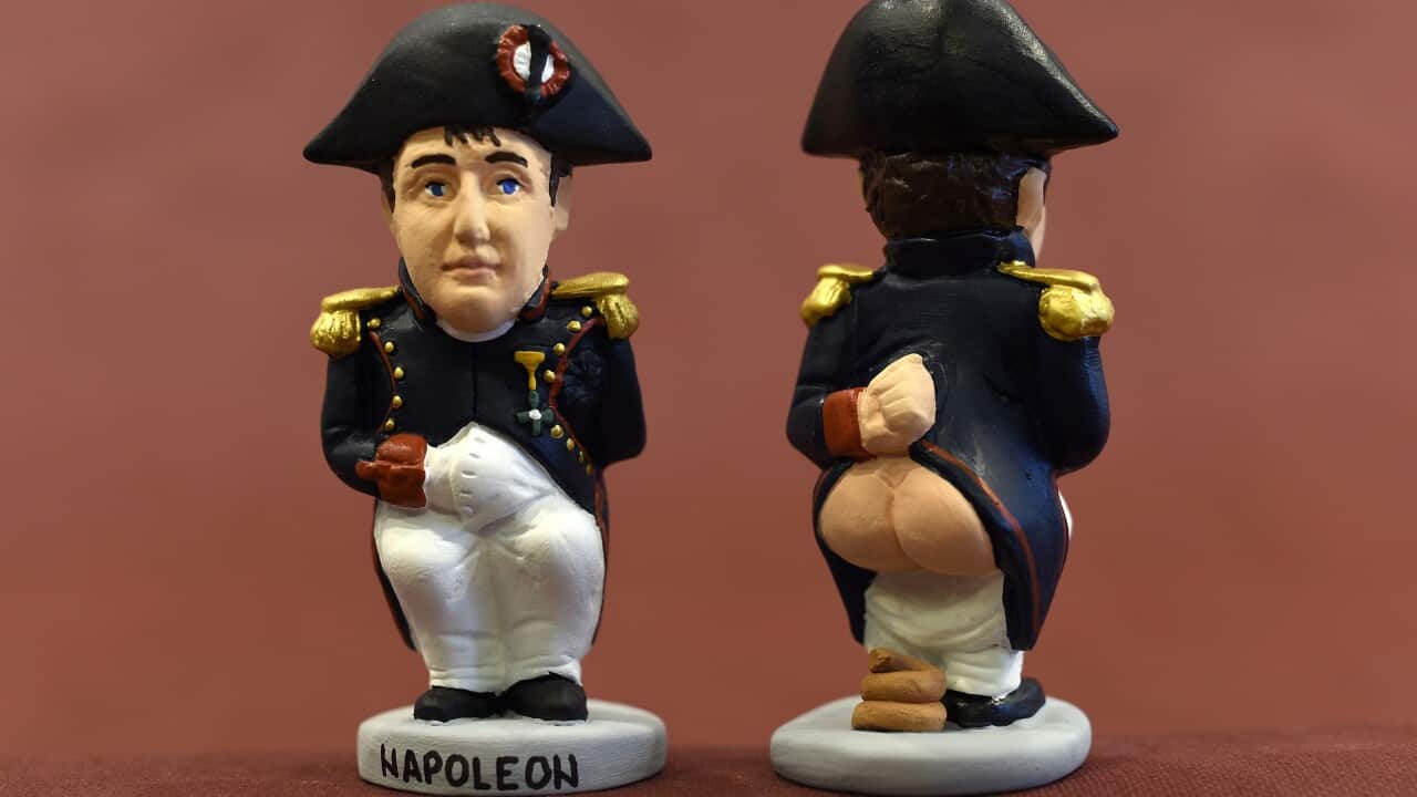 Ceramic figurines of Napoleon Bonaparte. (AFP/Getty)