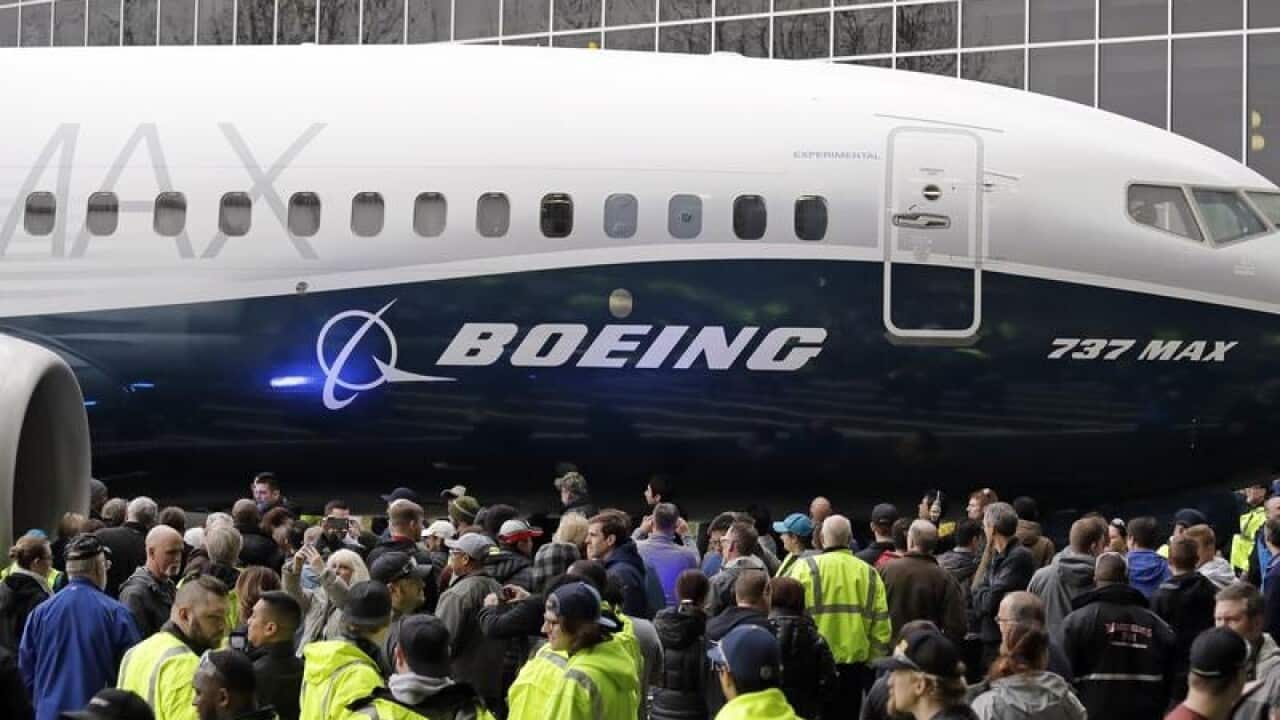 A Boeing 737 MAX.