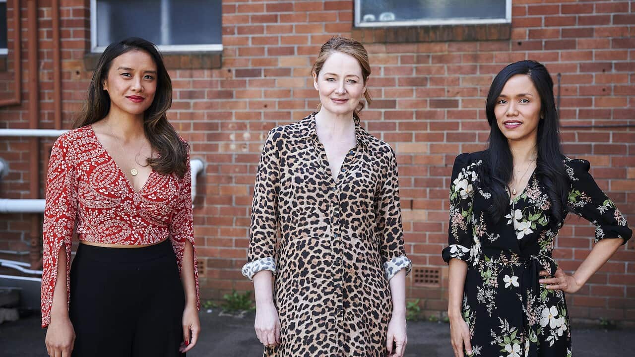 The Unusual Suspects, Michelle Vergara Moore, Miranda Otto, Aina Dumlao