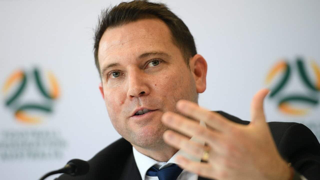 FFA CEO James Johnson addresses the media