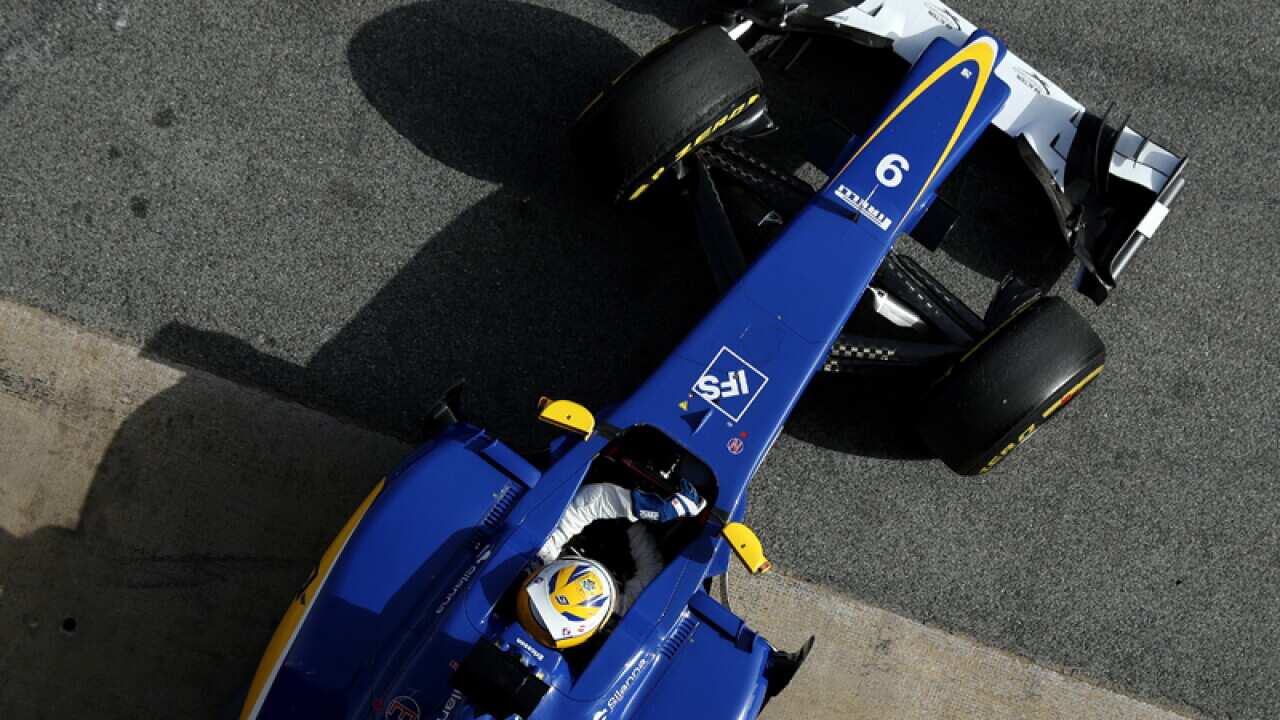 Sauber Formula One driver Marcus Ericsson during testing