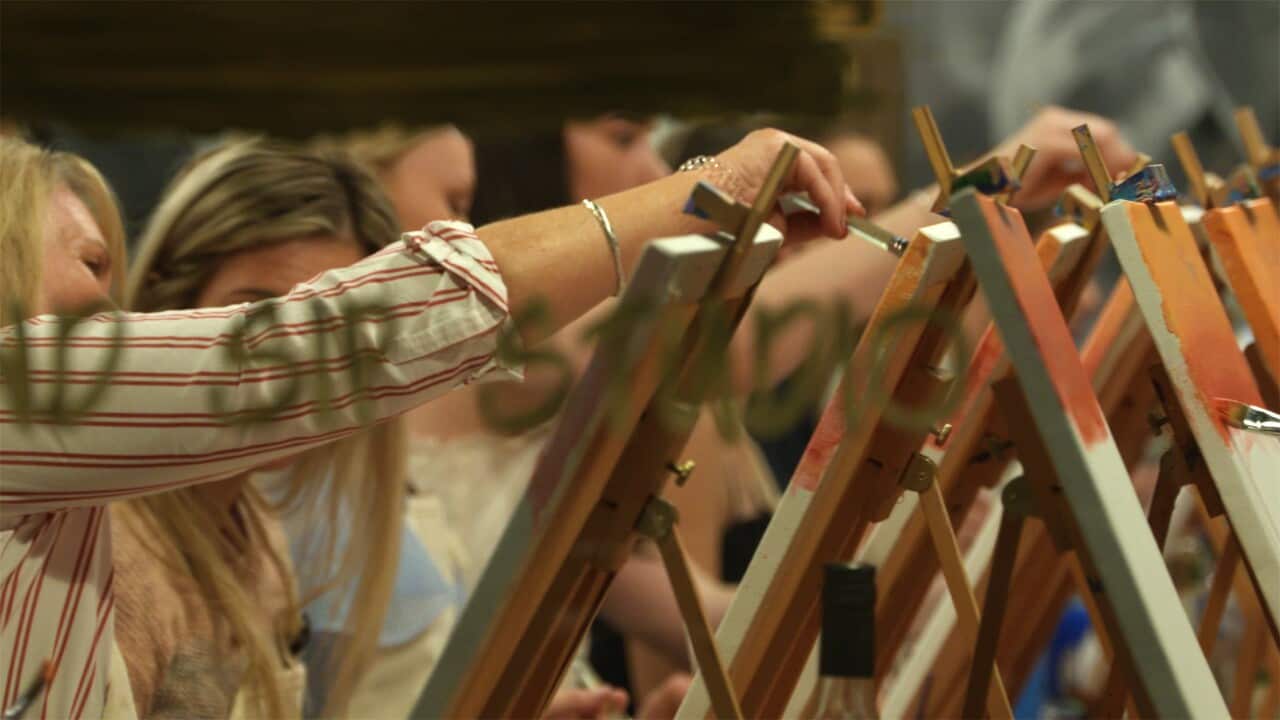 Cork & Chroma is a BYO 'Paint and Sip Studio' that has locations in Sydney, Melbourne and Brisbane.